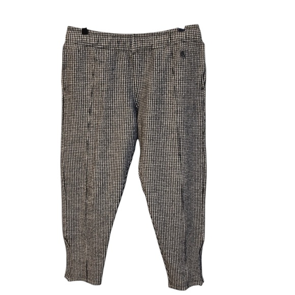 Todd Snyder x Champion Houndstooth Jogger Pants Wool Cashmere Black White Medium - Picture 1 of 5